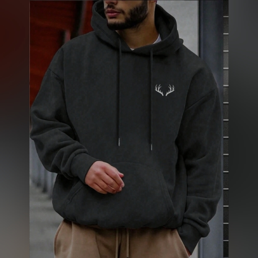 Customzed Deer Horn Print Hoodie